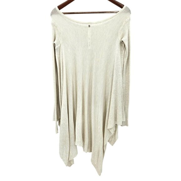 Lululemon Athletica HiLo Knit Top Sz 4 Oversized Cream Ribbed Long Sleeves RARE - Picture 3 of 8